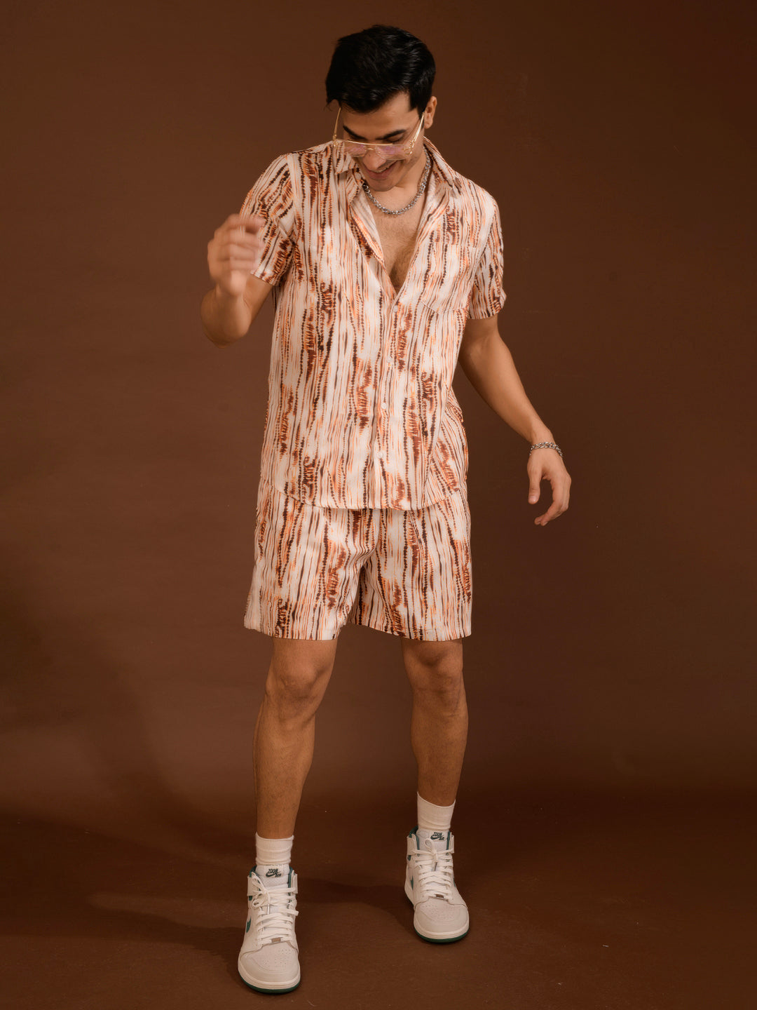 TANDUL Shirt Regular Shorts Co-ords Set