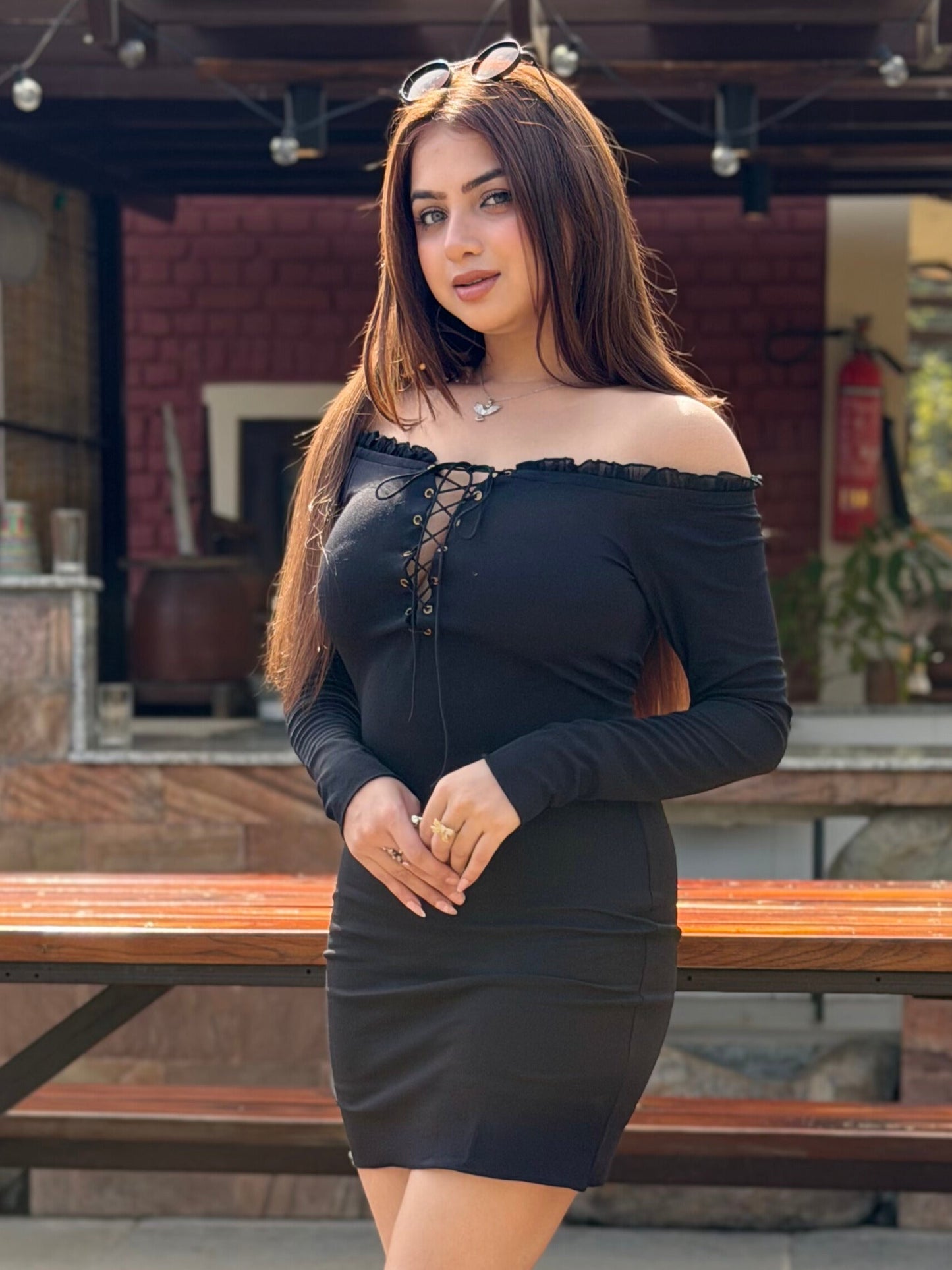 TANDUL Women Bodycon Black Dress