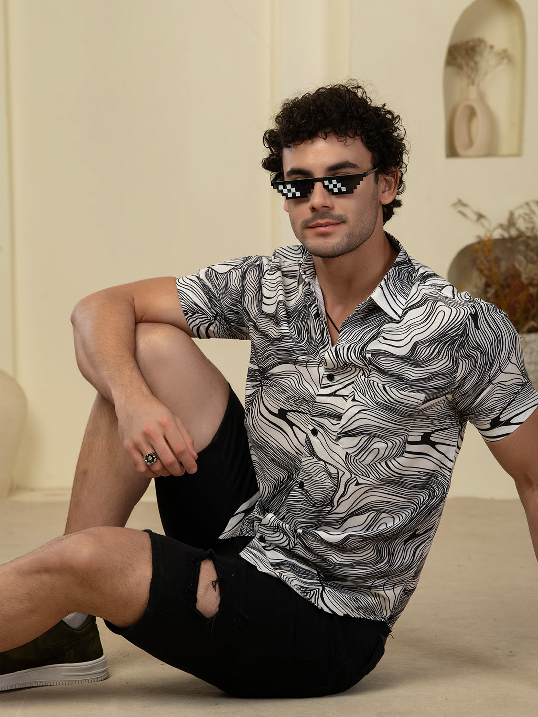 TANDUL Men Printed Casual Multicolor Shirt