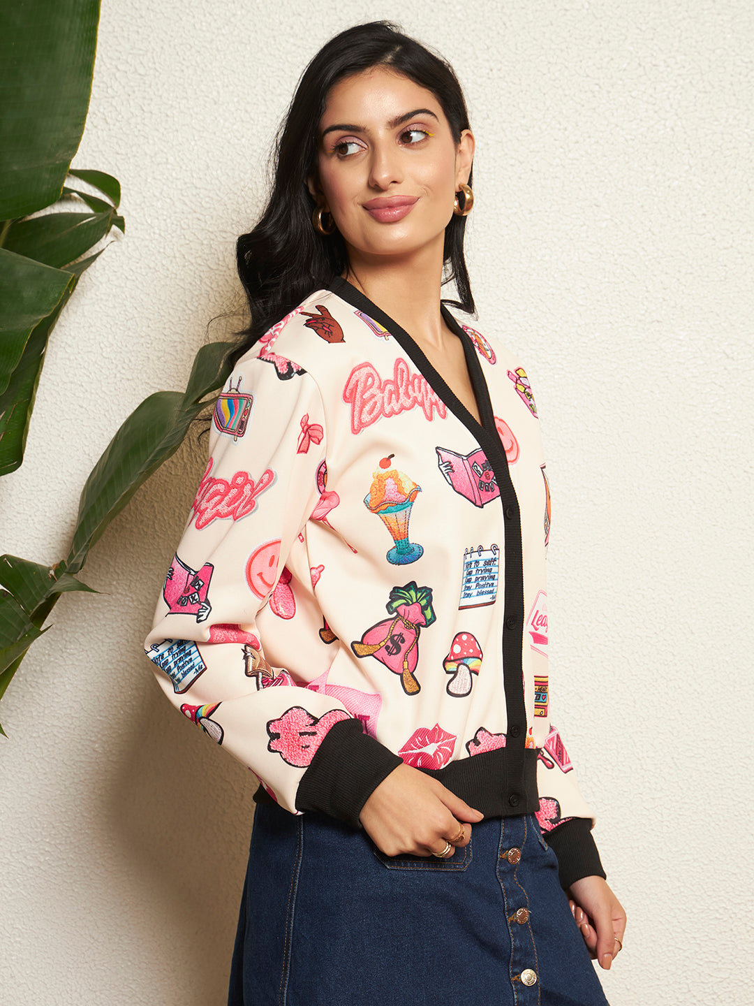 TANDUL Women Cartoon Printed Jacket