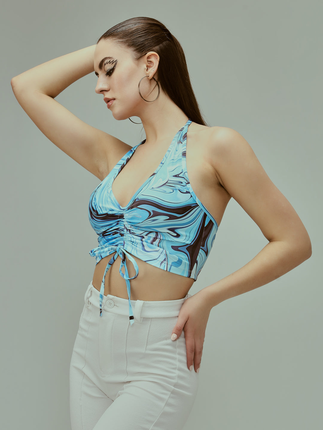 TANDUL Casual Sleeveless Printed Women Multicolor Top