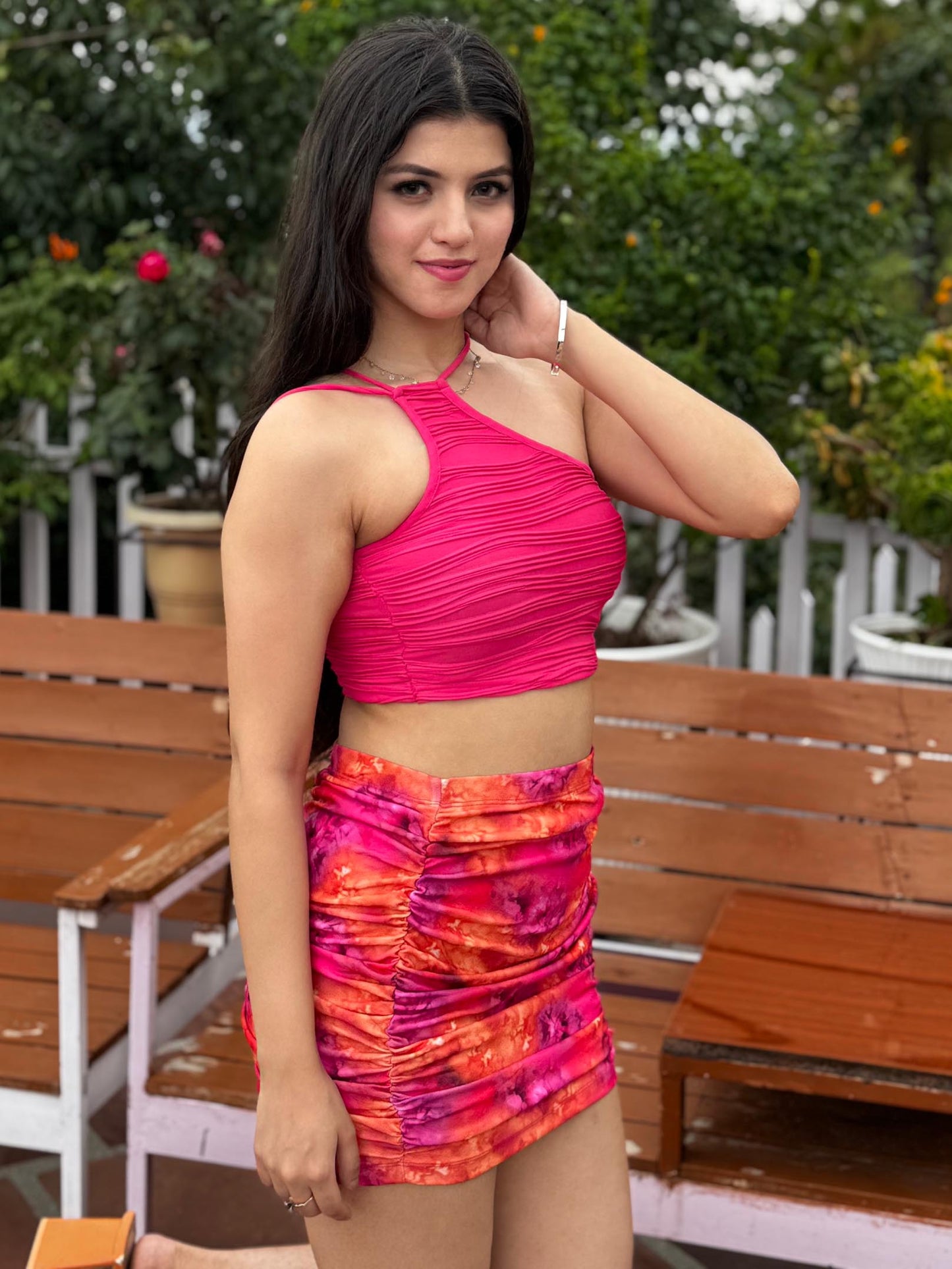 TANDUL Women Multicolor Tie-dye Printed Skirt