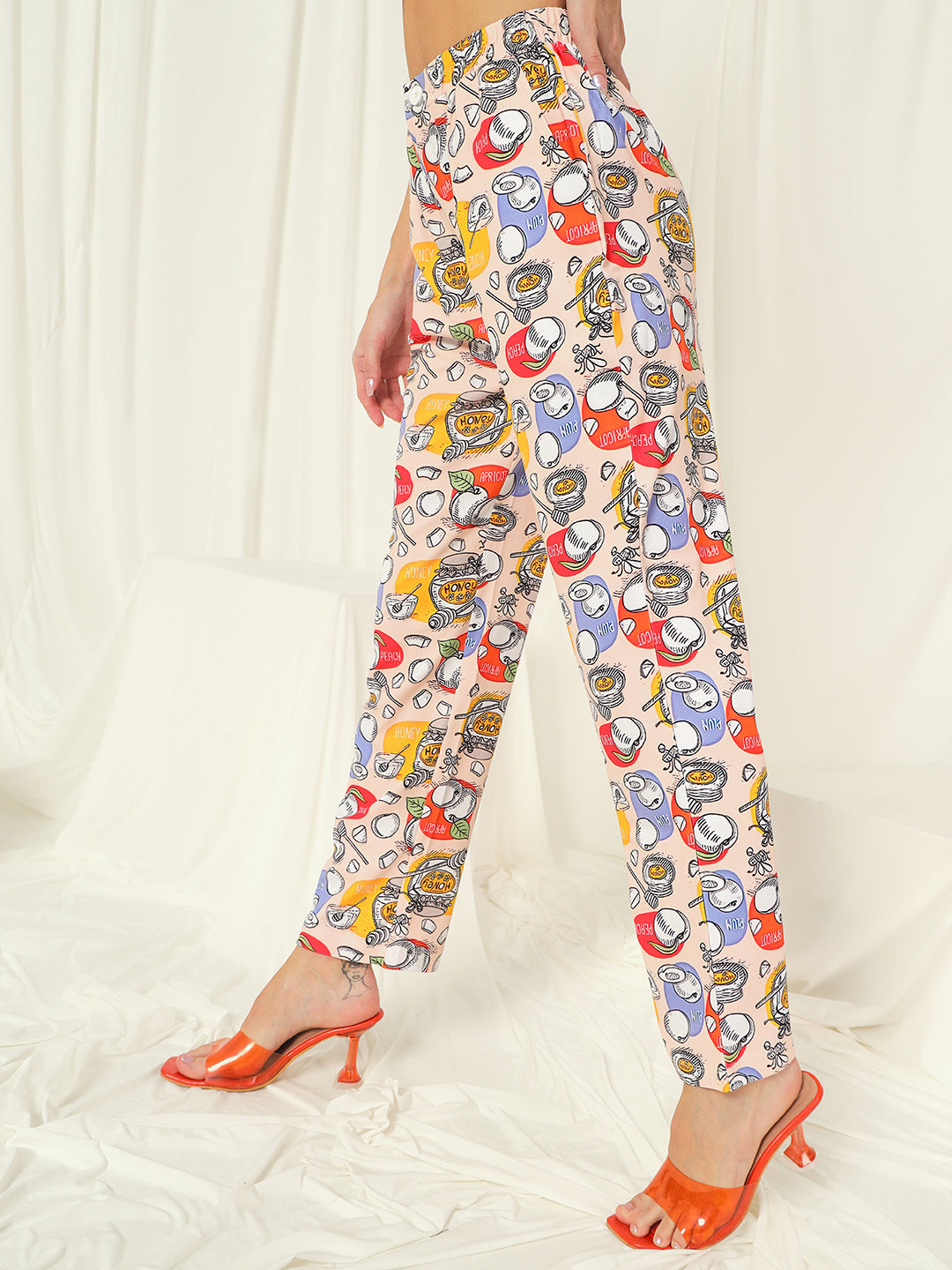 TANDUL  Women Regular Fit Beige Lycra Blend Trousers