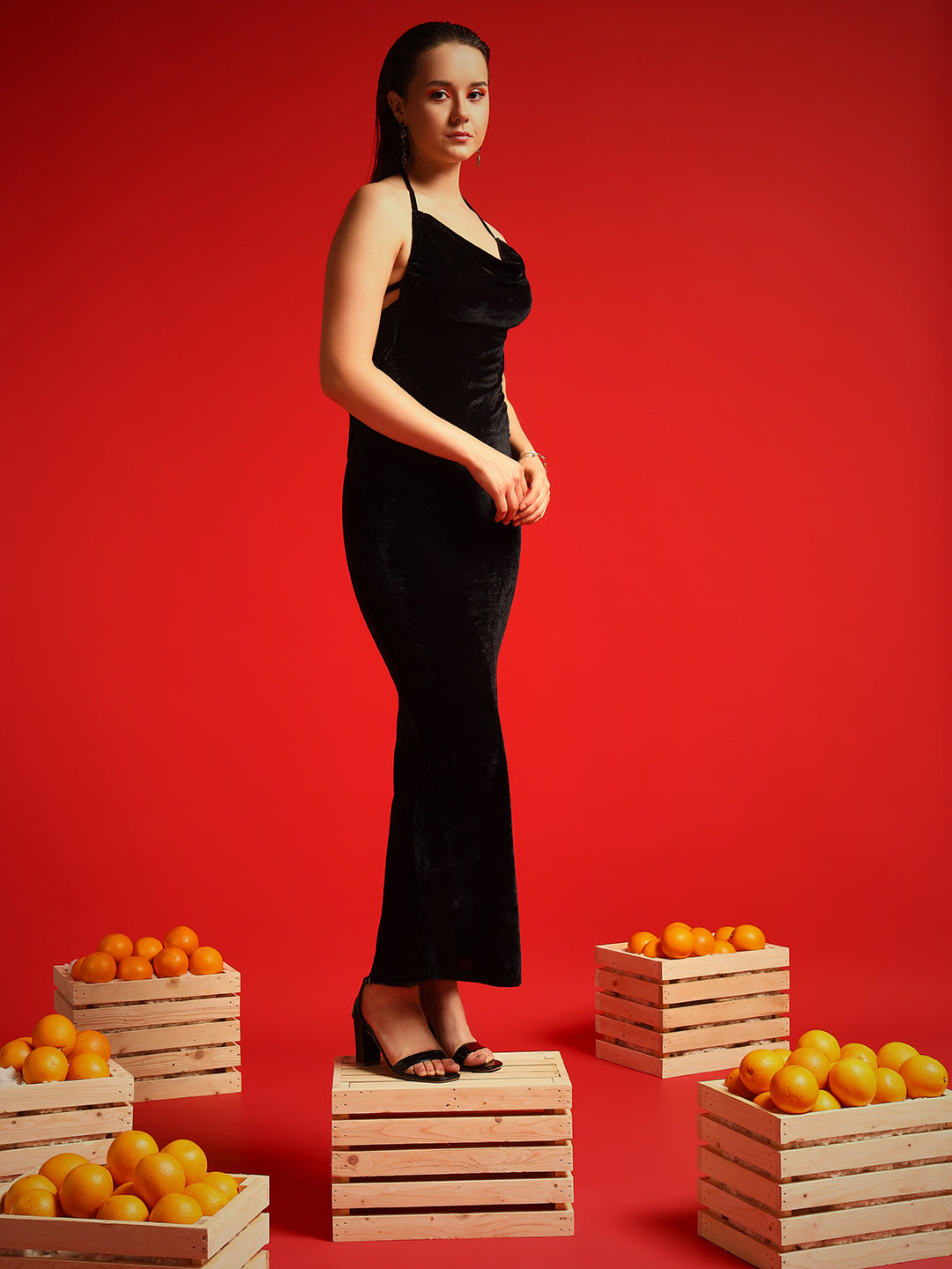 TANDUL  Women Bodycon Black Dress