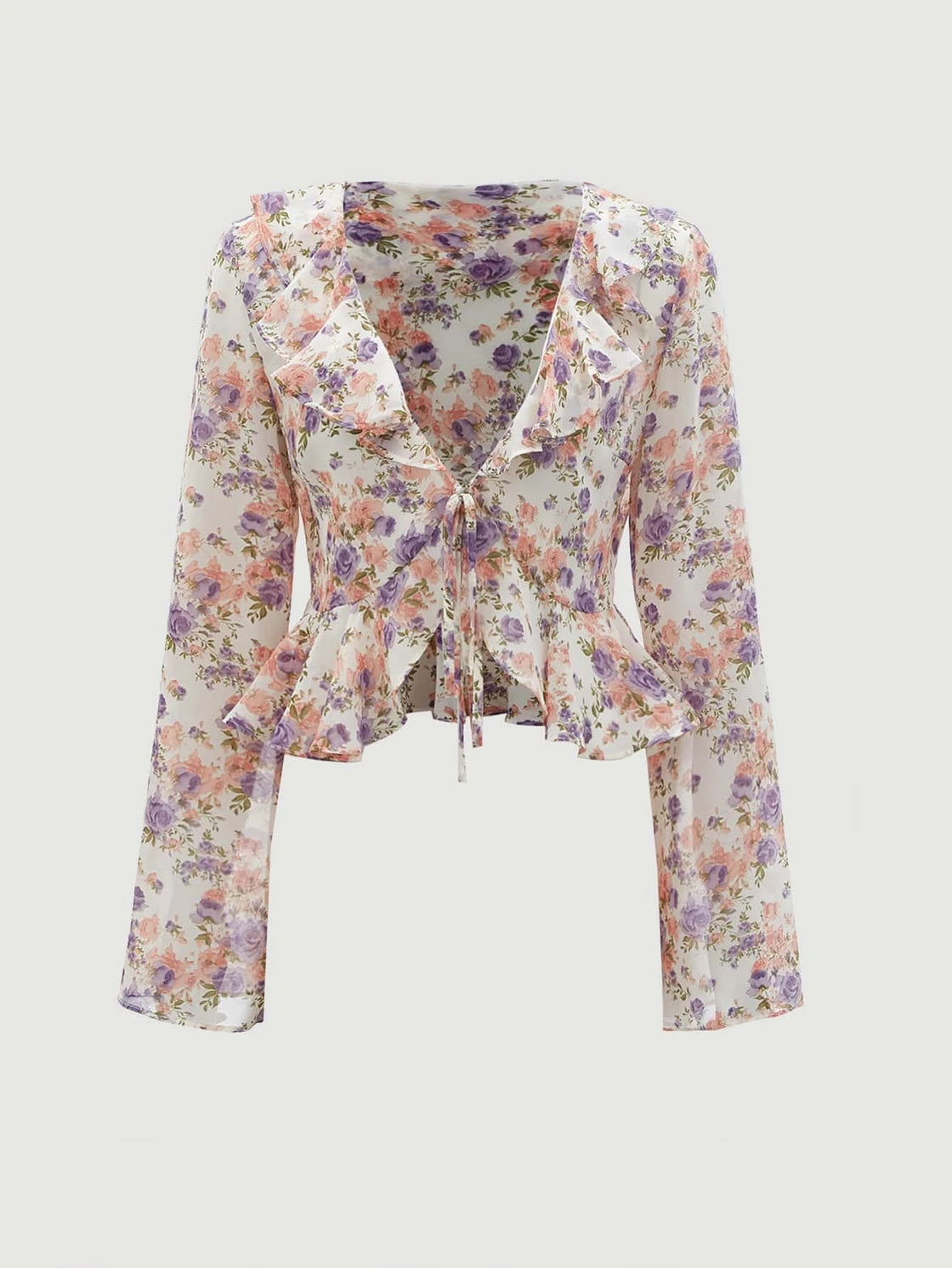 TANDUL  Casual Bell Sleeves Printed Women Multicolor Top