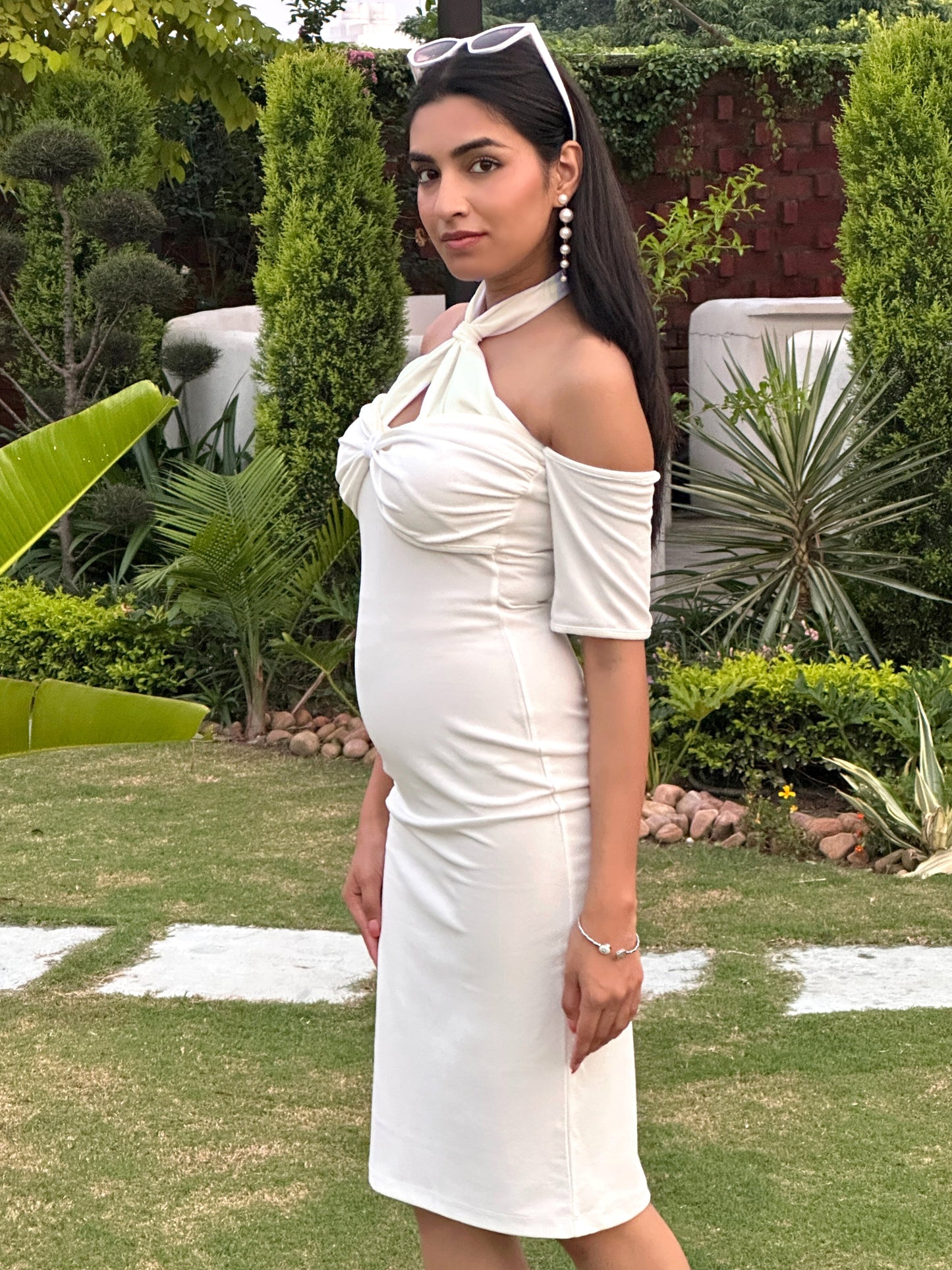 TANDUL Women Stunning White Dress