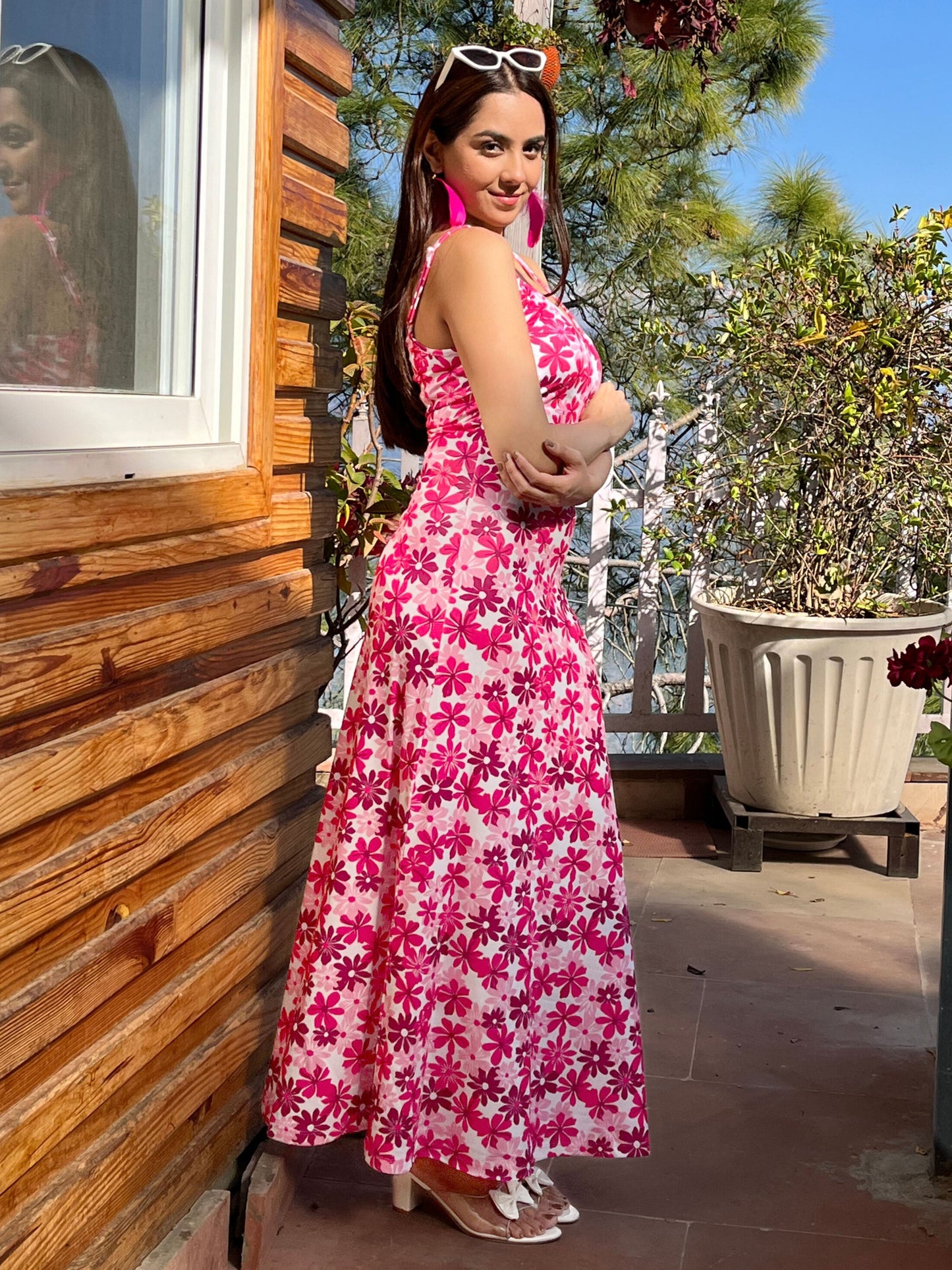 TANDUL Women Pink Floral Dress