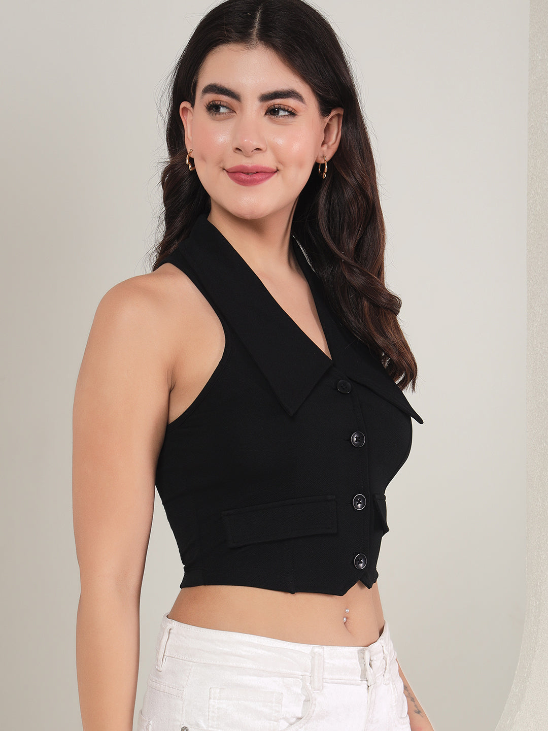TANDUL  Solid Women Waistcoat