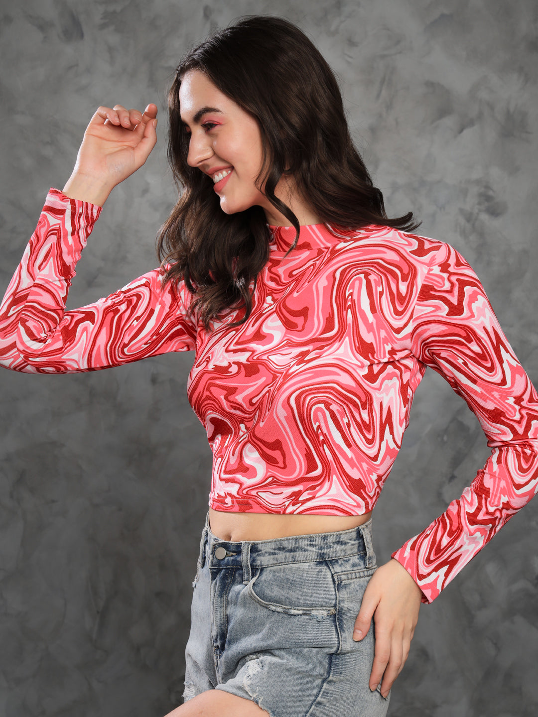 TANDUL Casual Regular Sleeves Printed Women Multicolor Top