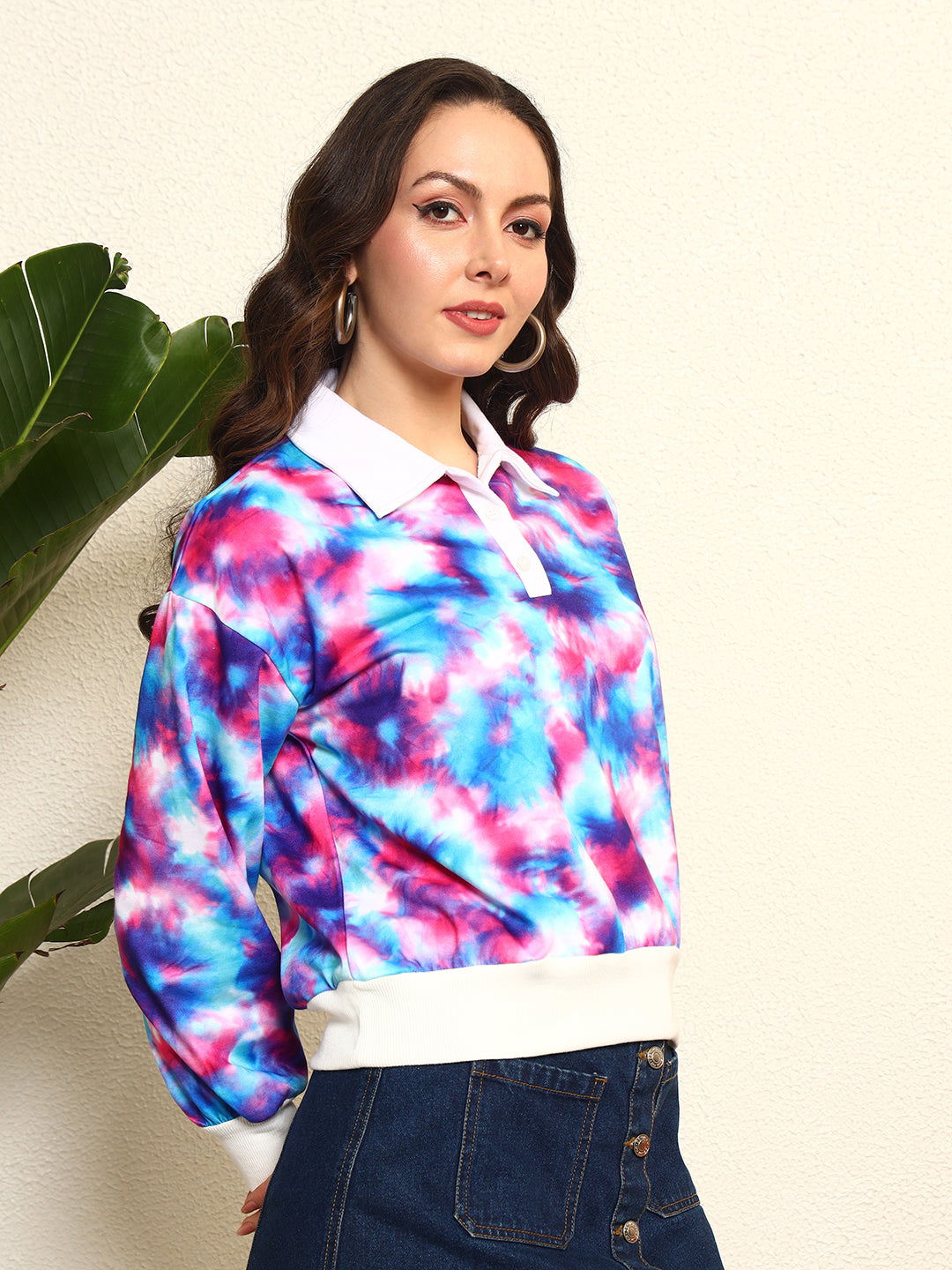 TANDUL Women Stunning Tie-dye Sweatshirt