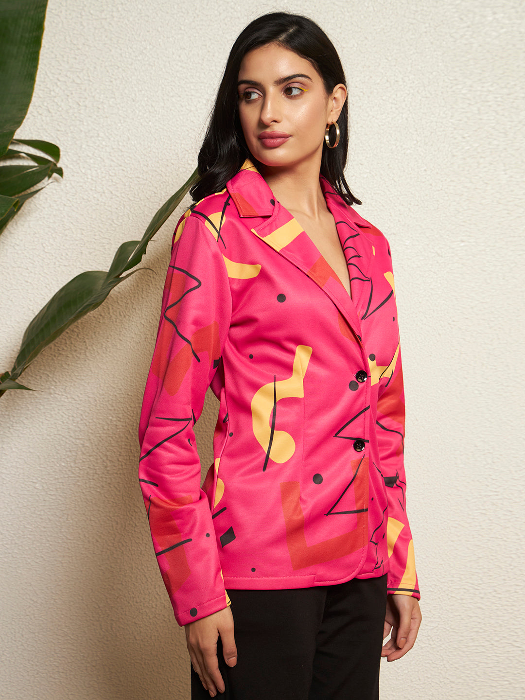 TANDUL Women Striking Pink Blazer
