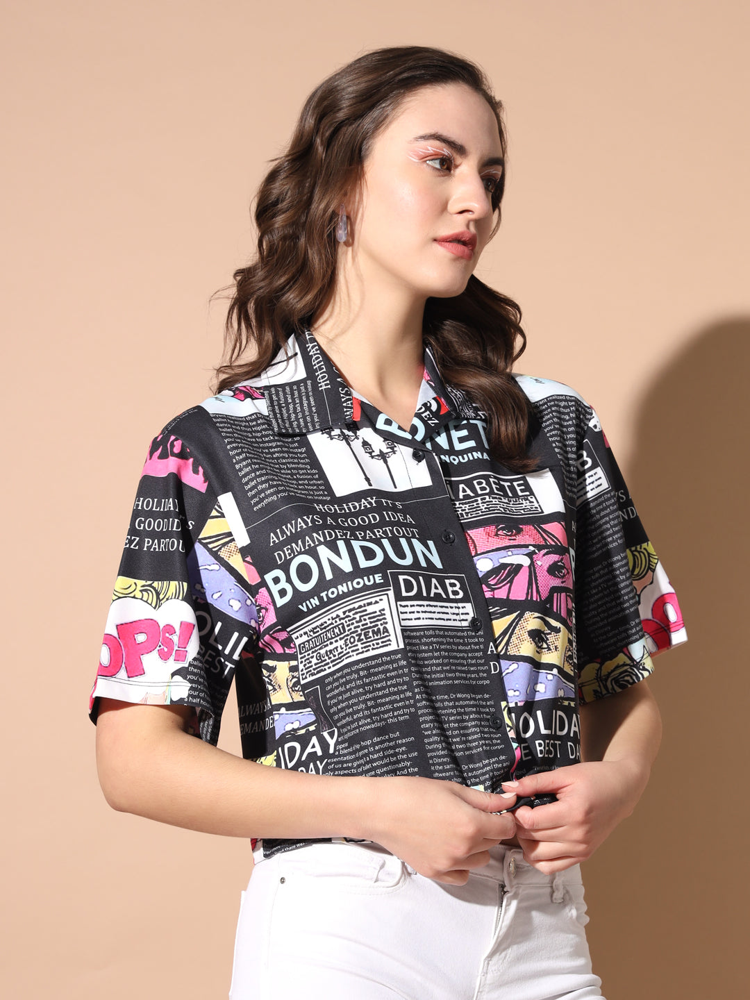 TANDUL Women Regular Fit Printed Casual Shirt