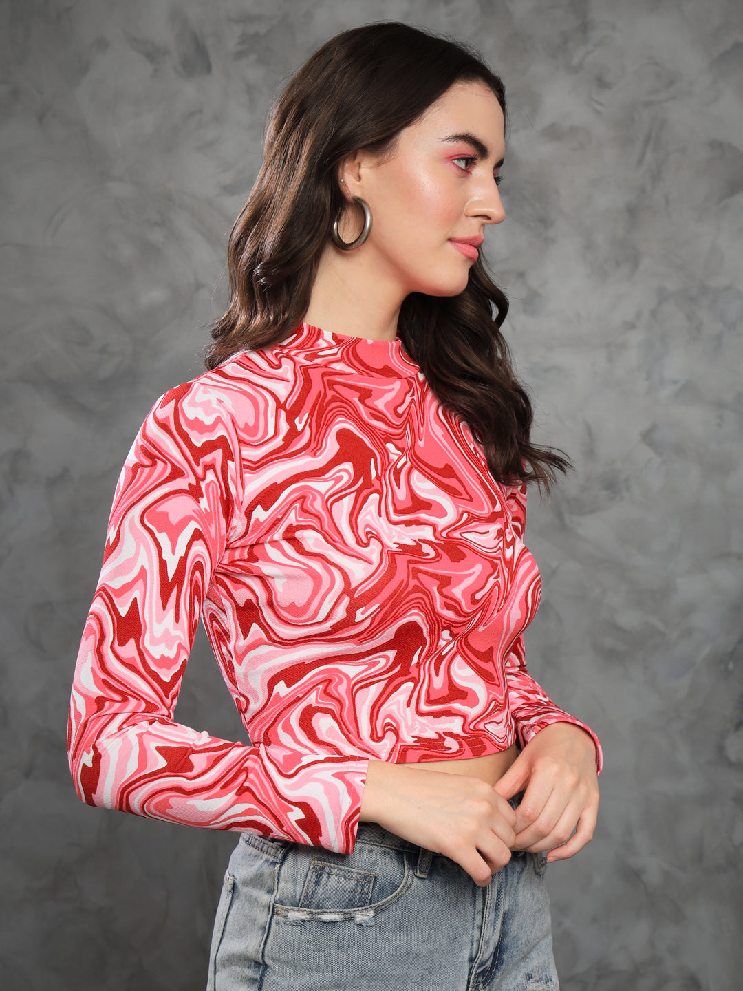 TANDUL Casual Regular Sleeves Printed Women Multicolor Top