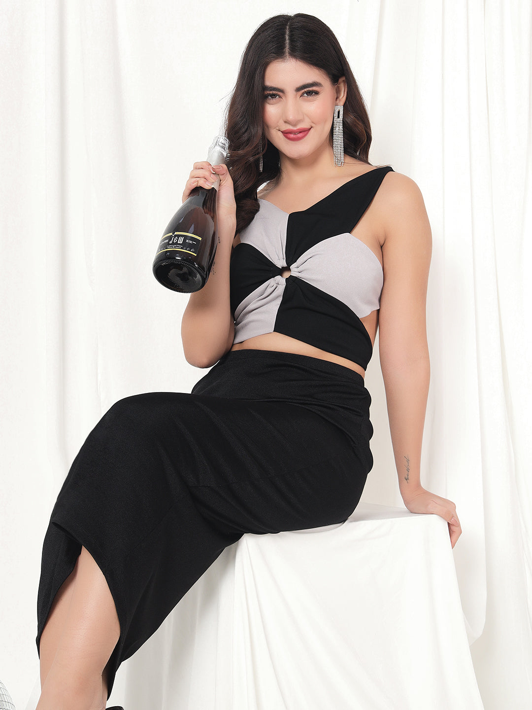 TANDUL  Casual Sleeveless Solid Women Black Top