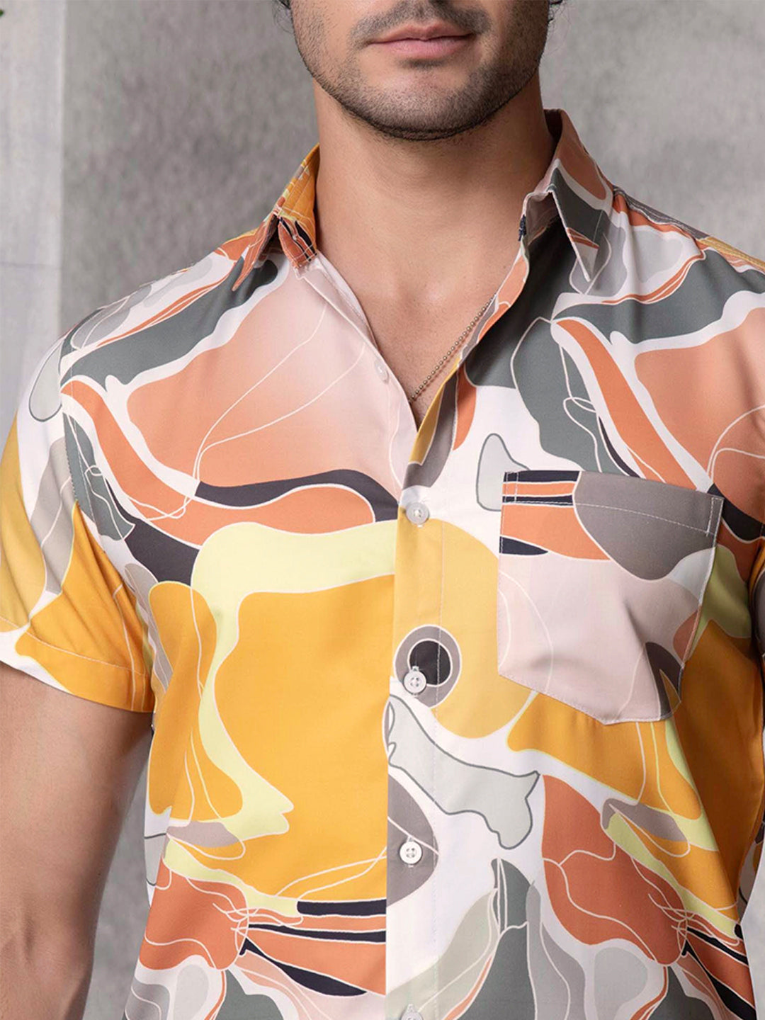 TANDUL Men Printed Casual Multicolor Shirt