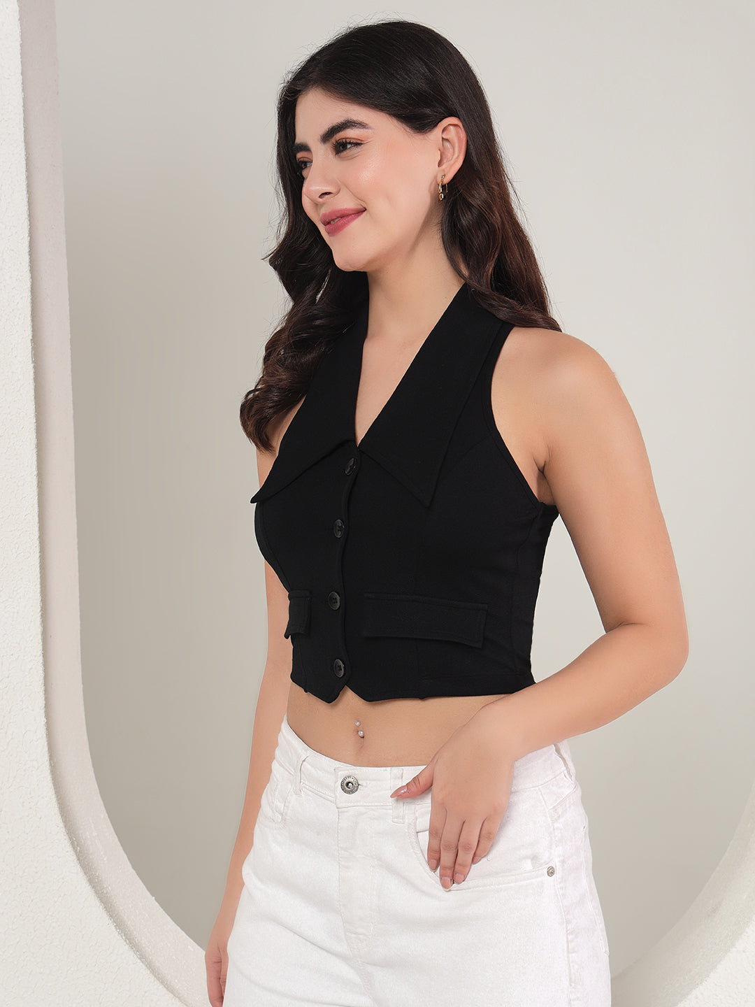 TANDUL  Solid Women Waistcoat