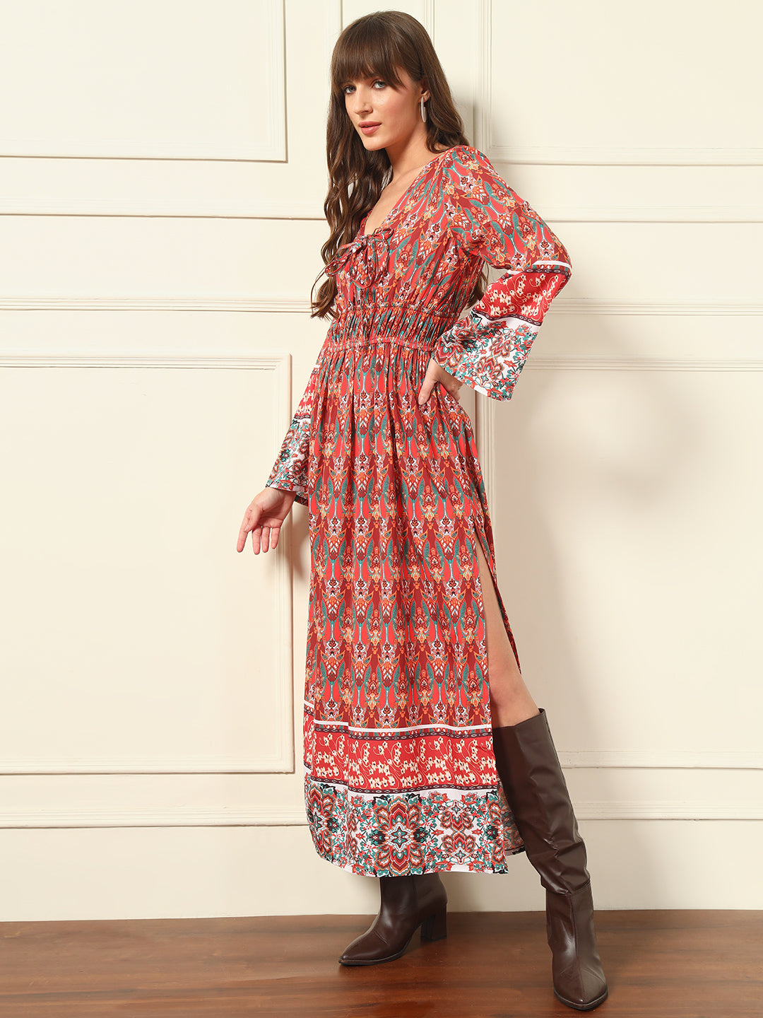 Women Maxi Multicolor Dress