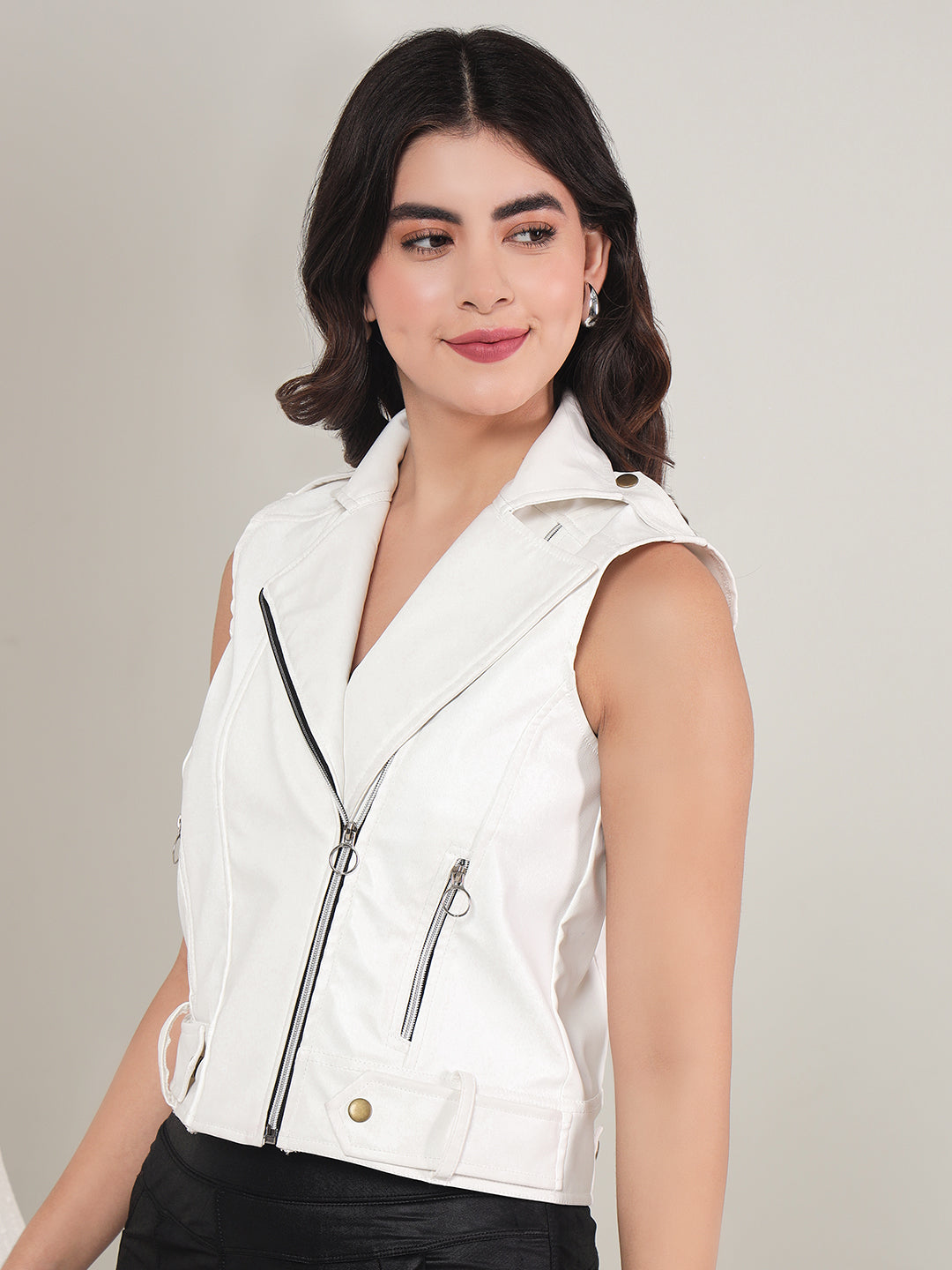 TANDUL  Women Solid Leather Jacket