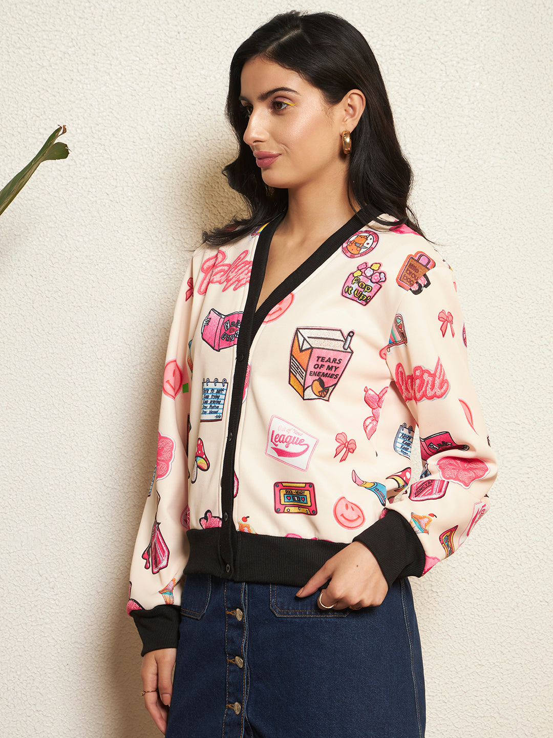 TANDUL Women Cartoon Printed Jacket