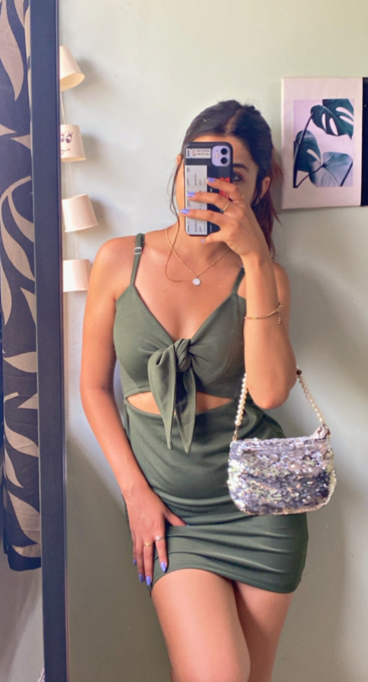 Women Bodycon Green Dress