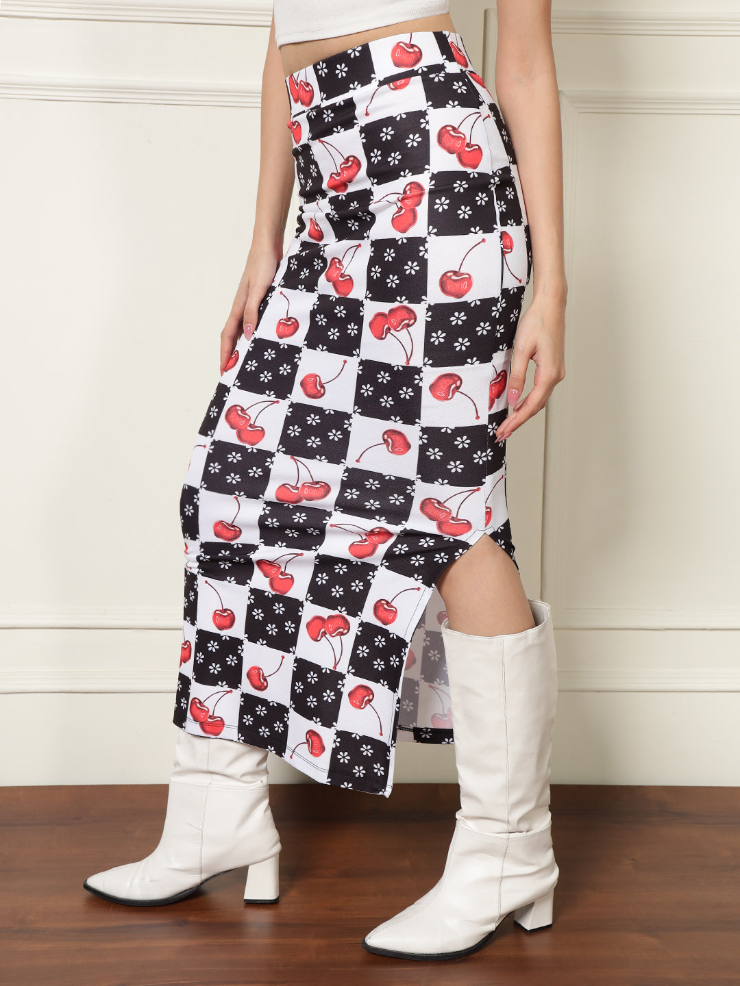 TANDUL Women Cherry Printed Skirt