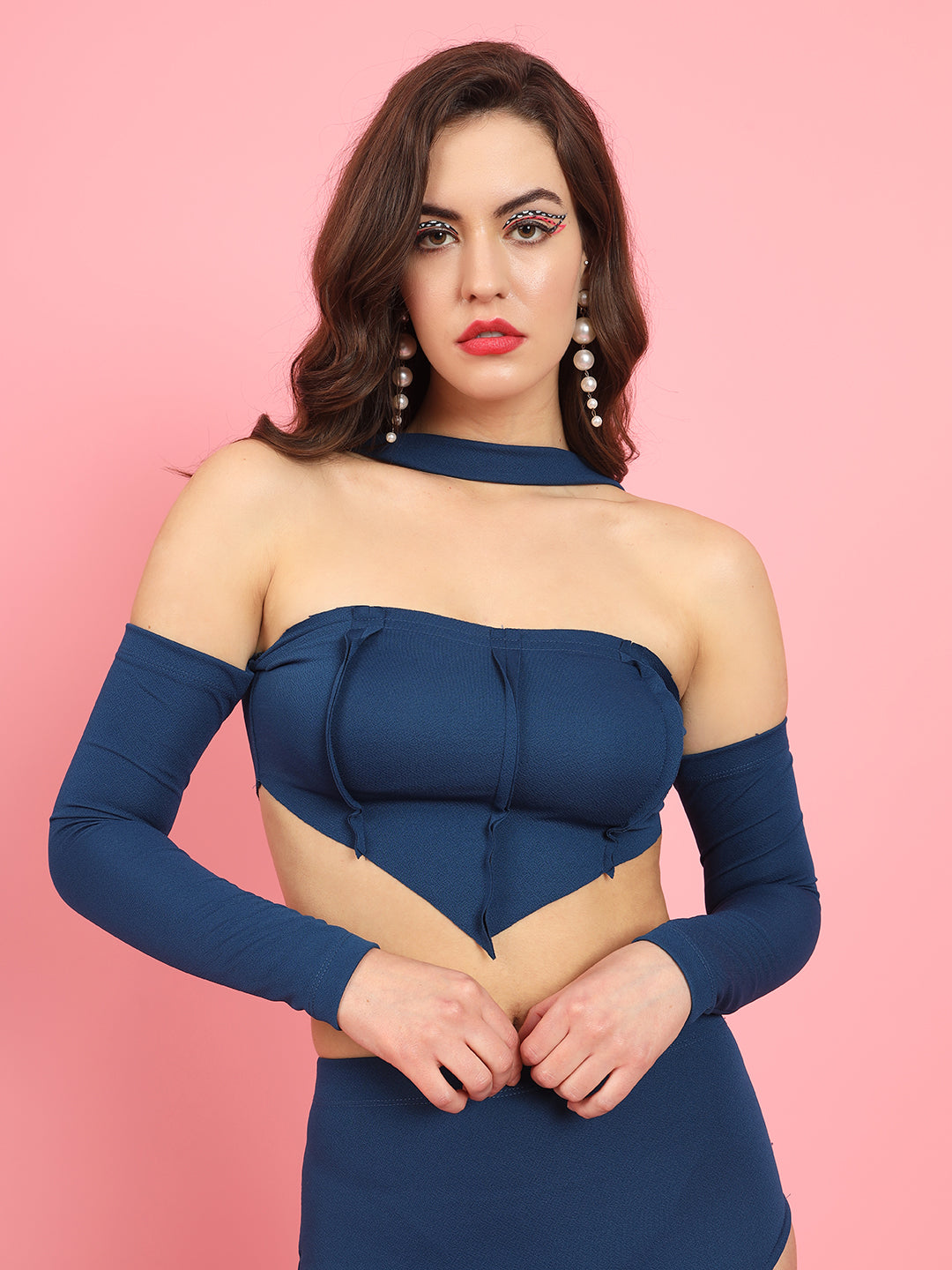 TANDUL  Women Two Piece Dress Green Dress