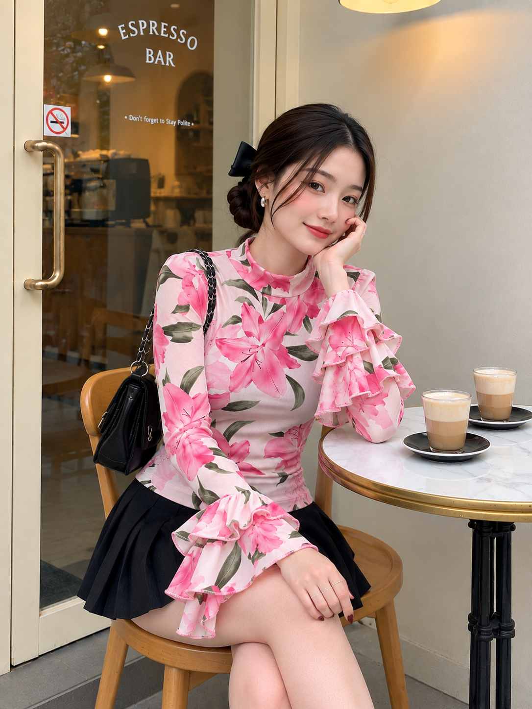 TANDUL Women Chatrming Pink Pink Floral Top