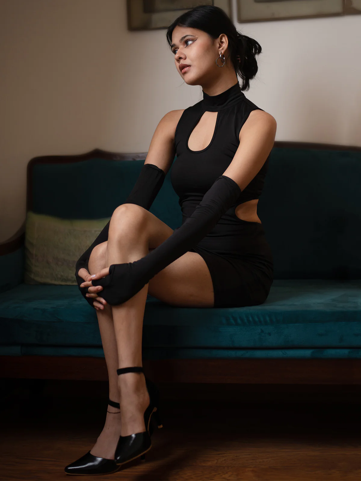 TANDUL Women Bodycon Black Dress