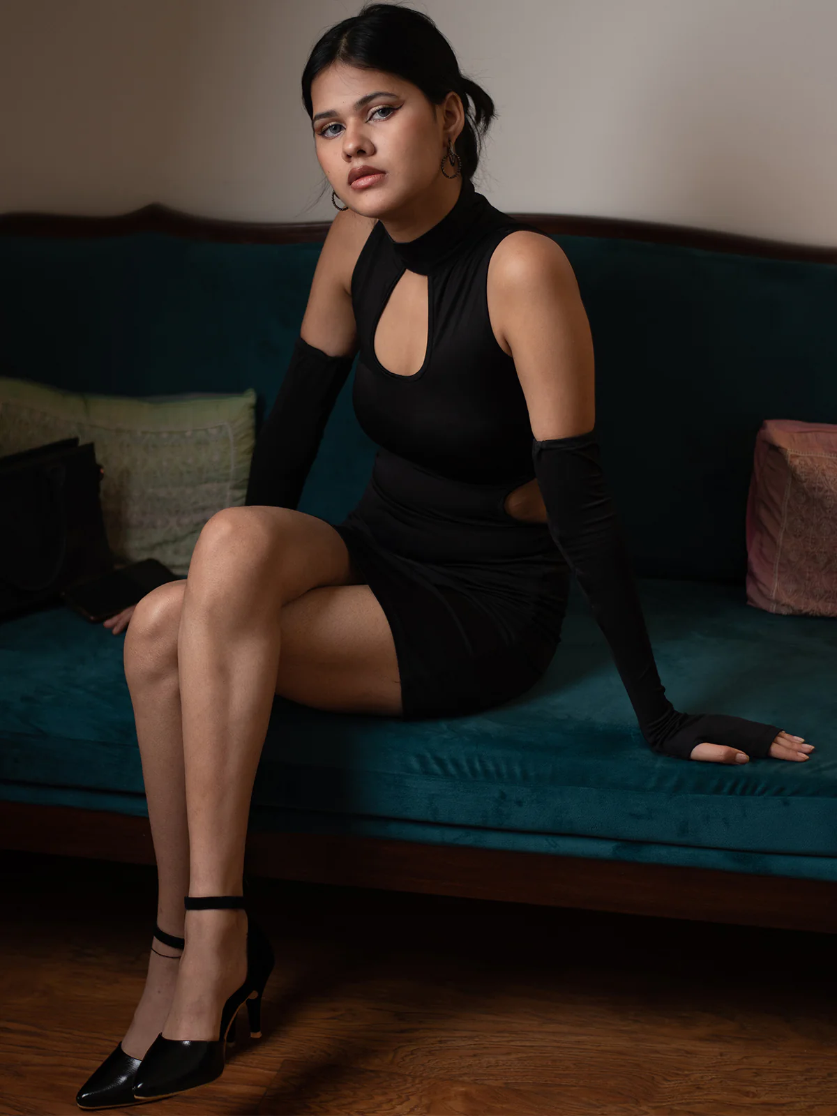 TANDUL Women Bodycon Black Dress