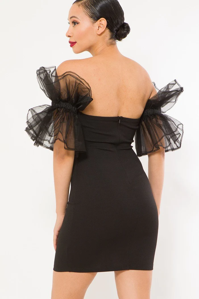 TANDUL Women Bodycon Black Dress