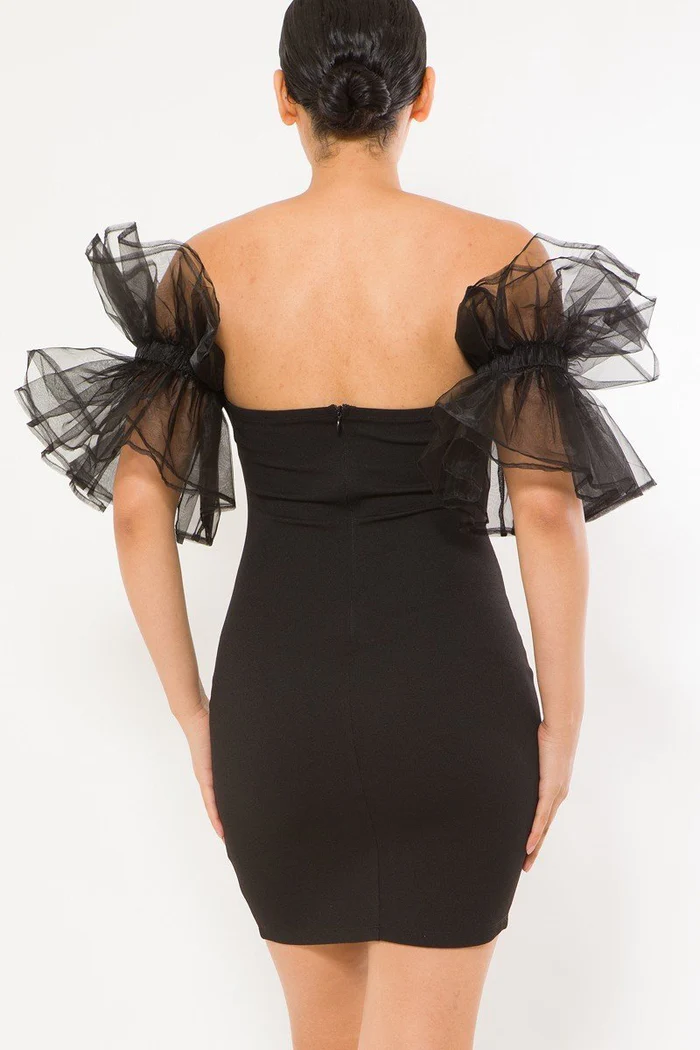 TANDUL Women Bodycon Black Dress