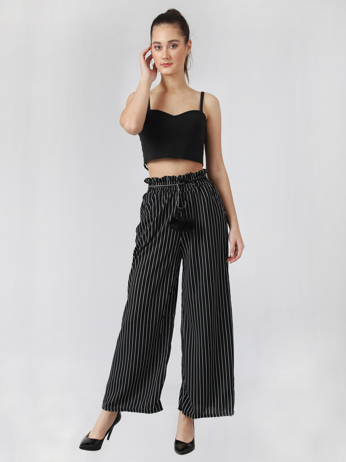 Women Regular Fit Multicolor Viscose Rayon Trousers