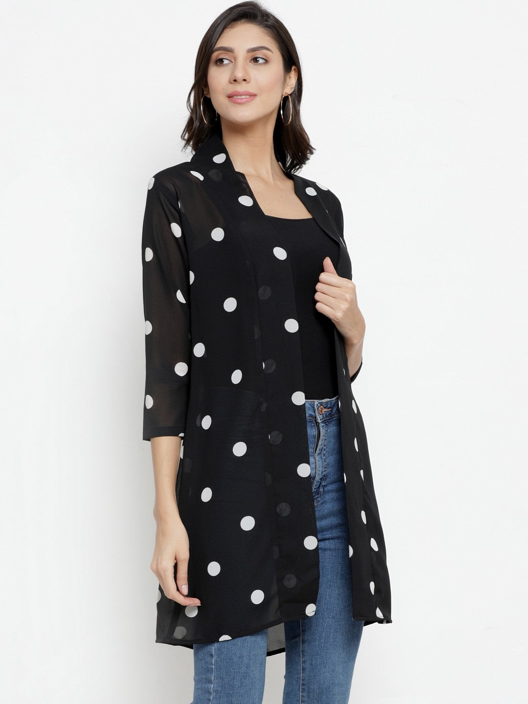 Women 3/4th Sleeve Multicolor Shrug