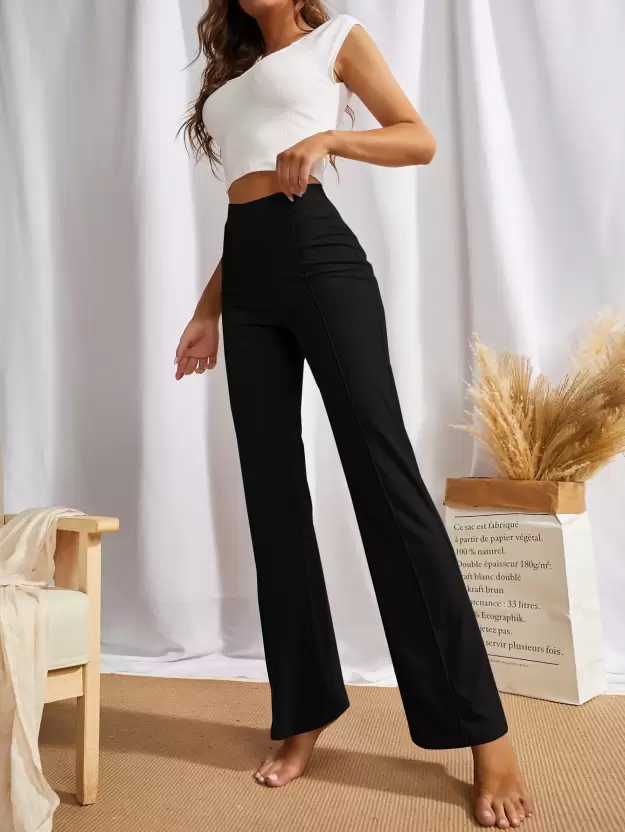 TANDUL Regular Fit Women Black Trousers