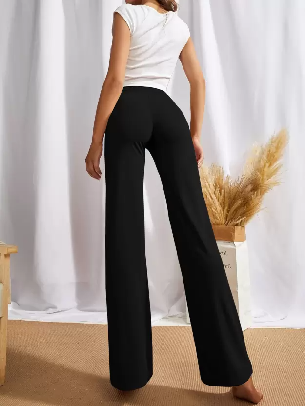 TANDUL Regular Fit Women Black Trousers