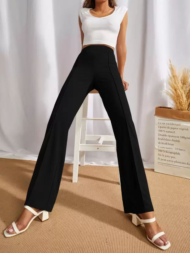 TANDUL Regular Fit Women Black Trousers