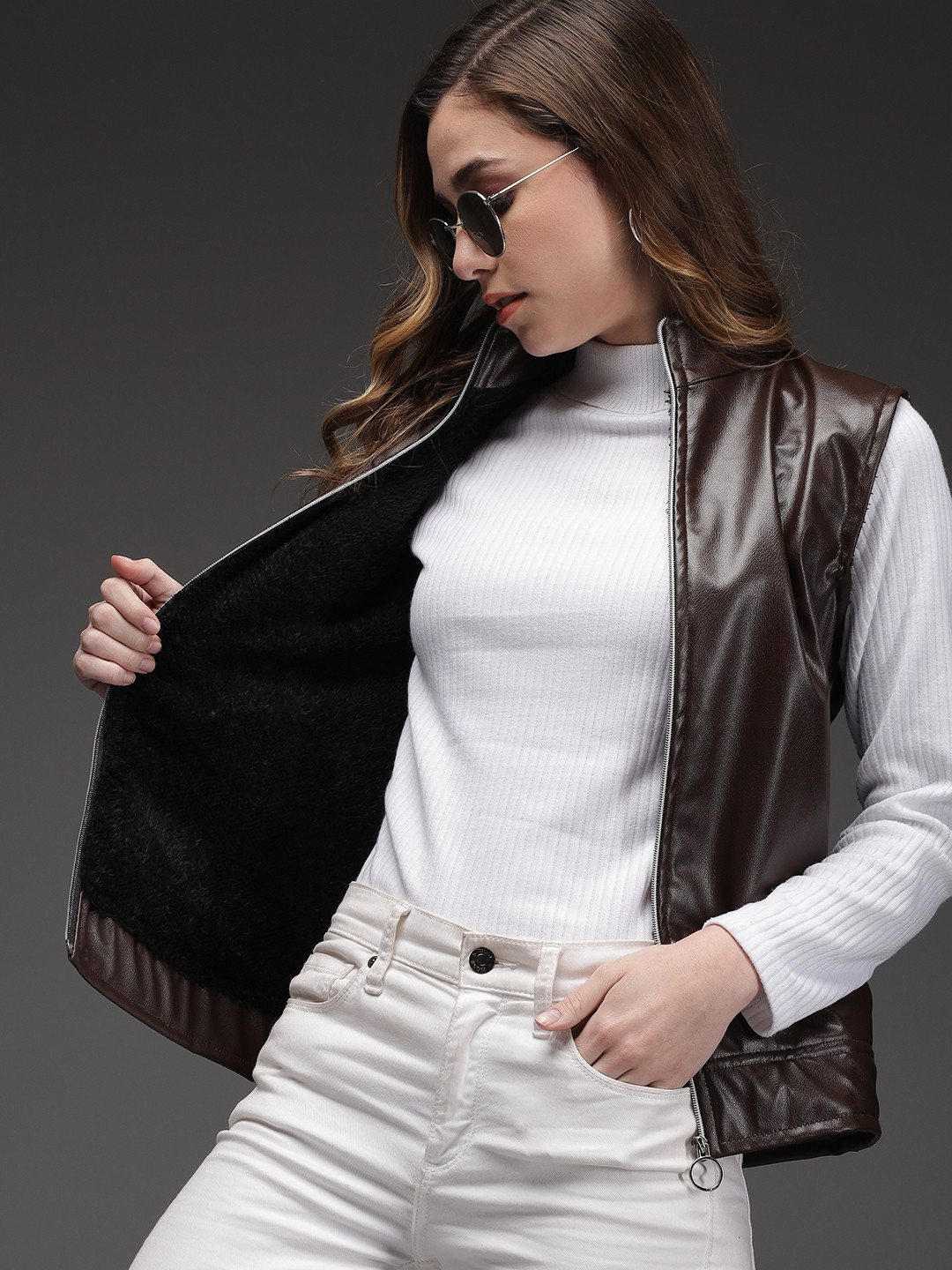 TANDUL  Sleeveless Solid Women Jacket