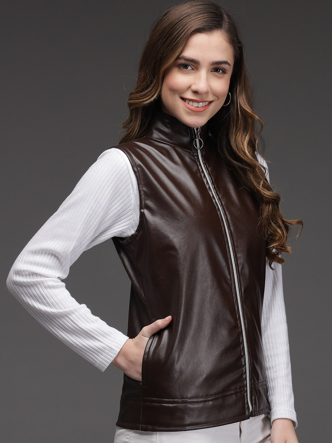 TANDUL  Sleeveless Solid Women Jacket