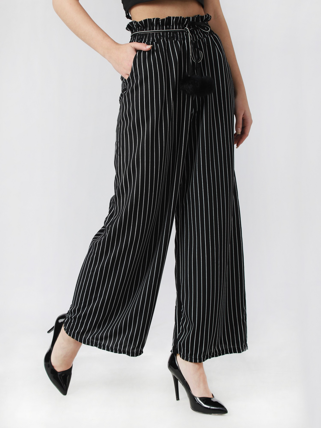 Women Regular Fit Multicolor Viscose Rayon Trousers