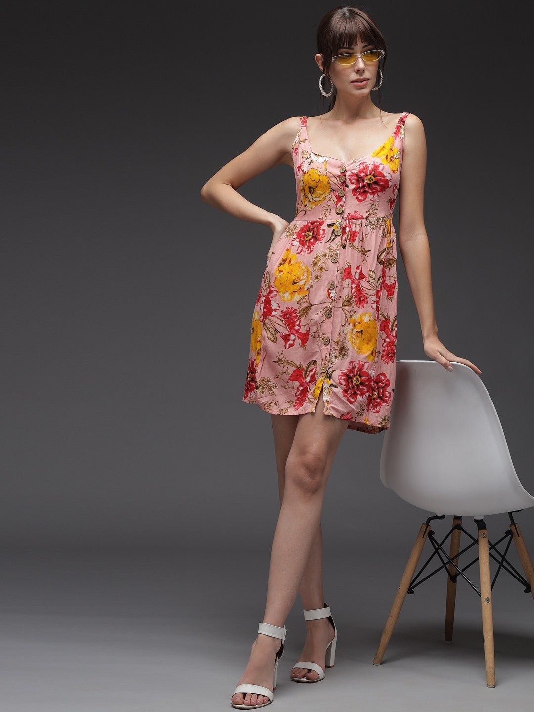 Women Fit and Flare Multicolor Dress