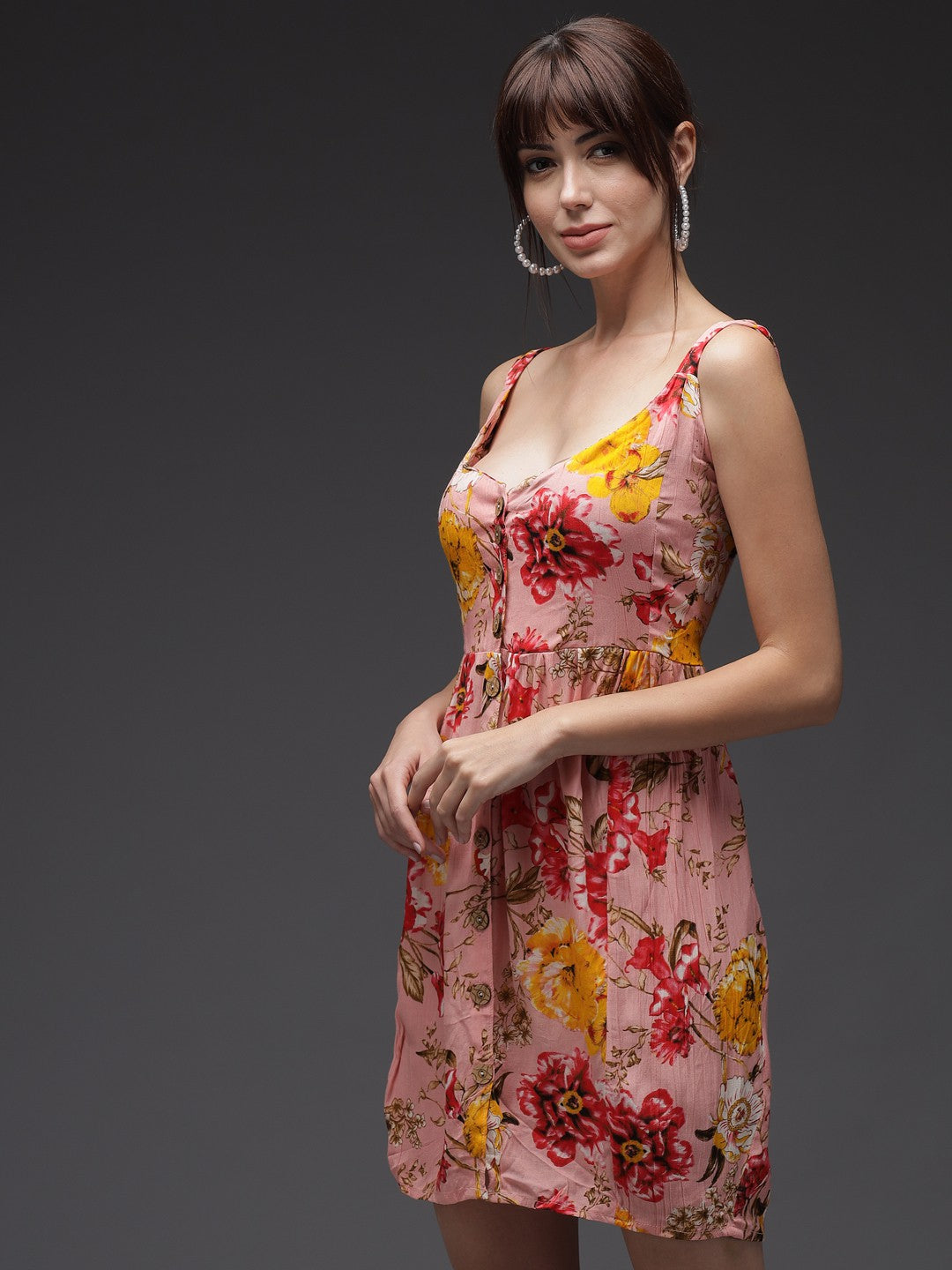 Women Fit and Flare Multicolor Dress