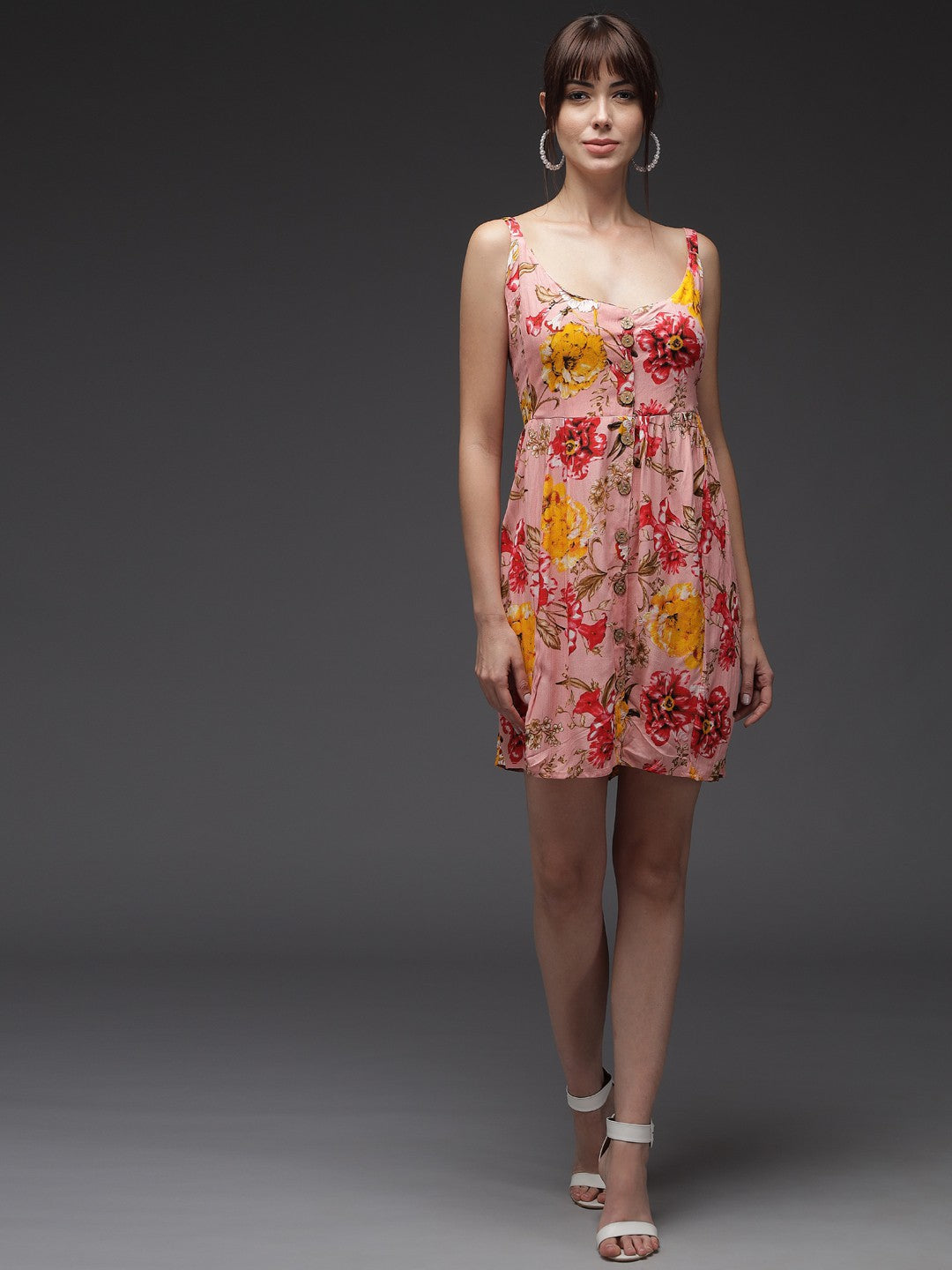 Women Fit and Flare Multicolor Dress