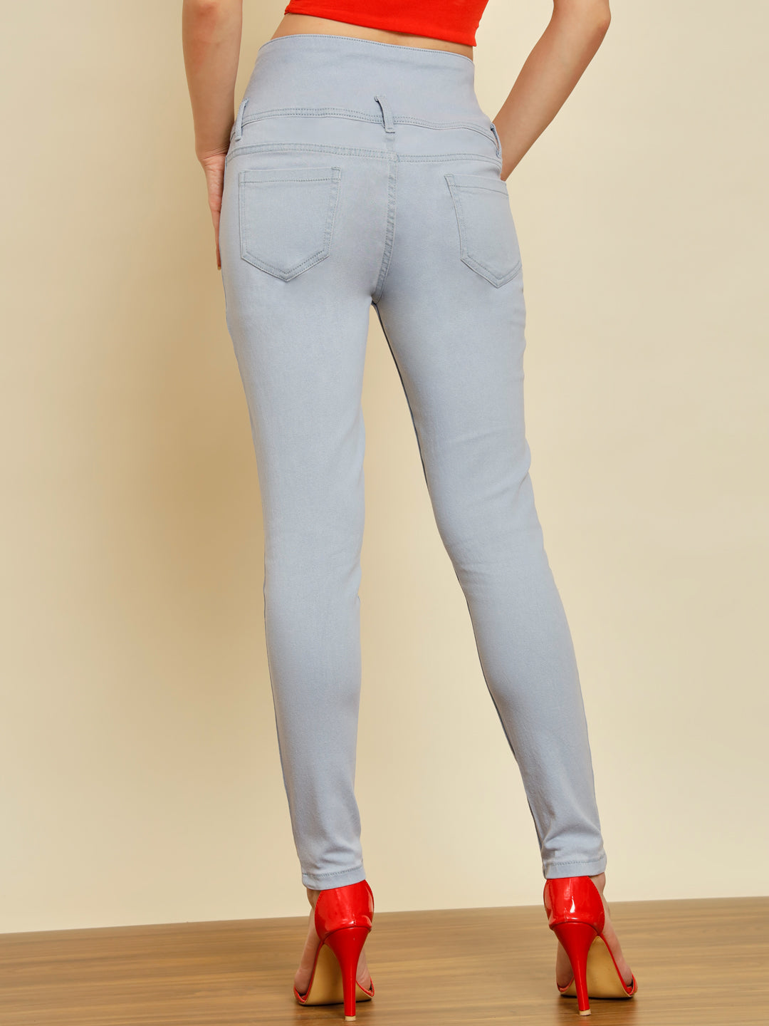 TANDUL  Women Regular Mid Rise Light Blue Jeans