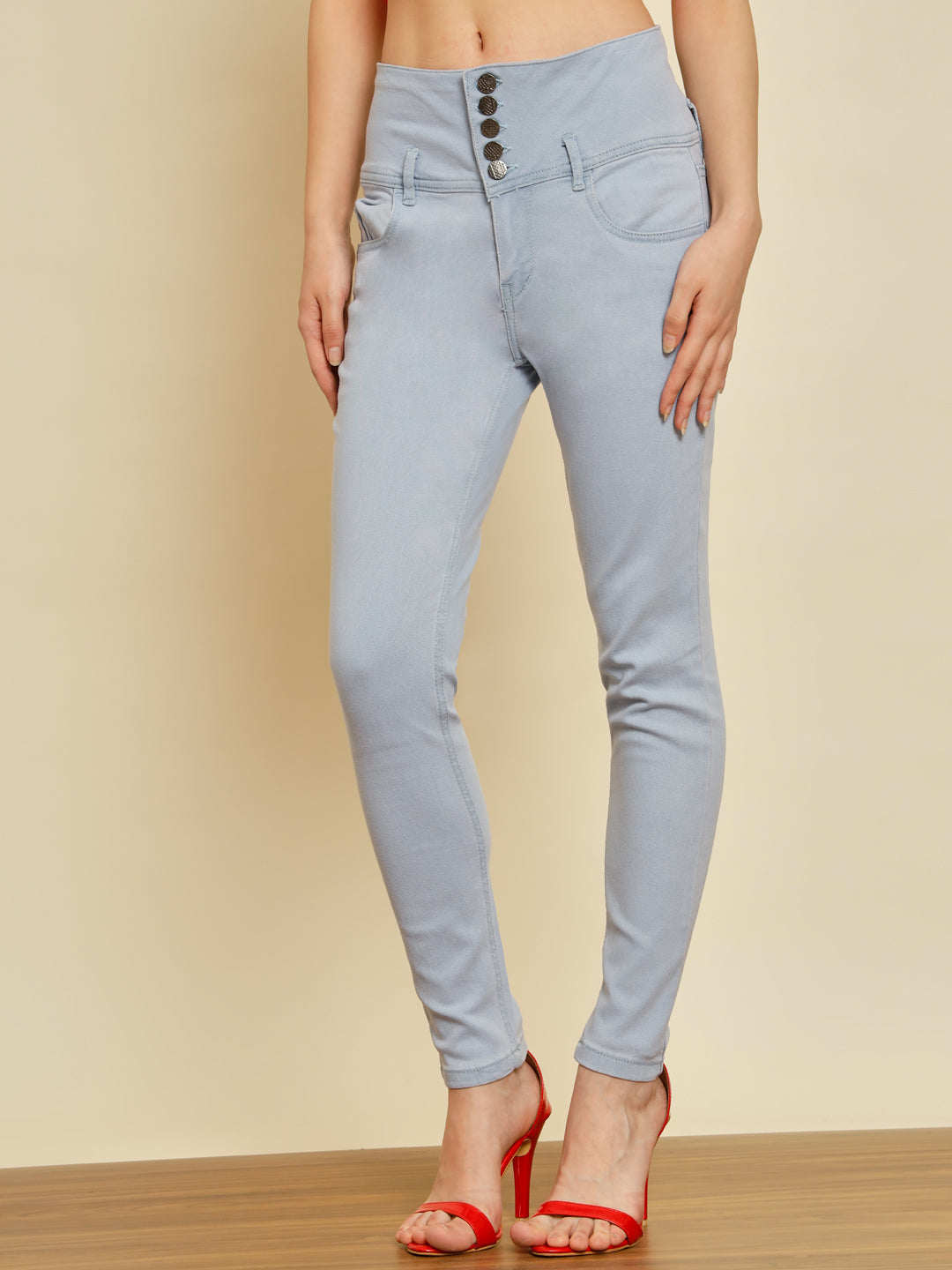 TANDUL  Women Regular Mid Rise Light Blue Jeans