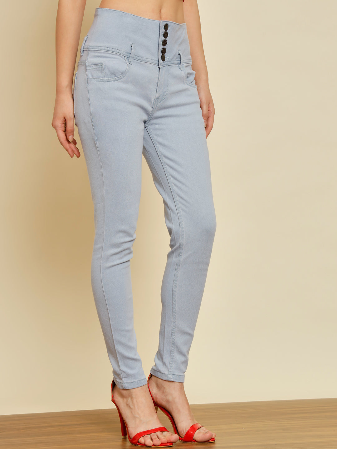 TANDUL  Women Regular Mid Rise Light Blue Jeans