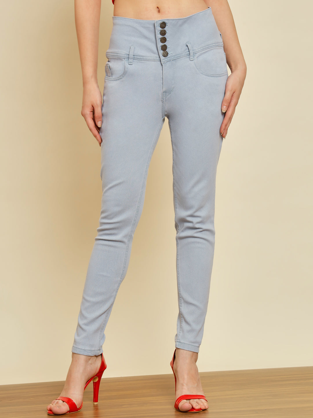 TANDUL  Women Regular Mid Rise Light Blue Jeans