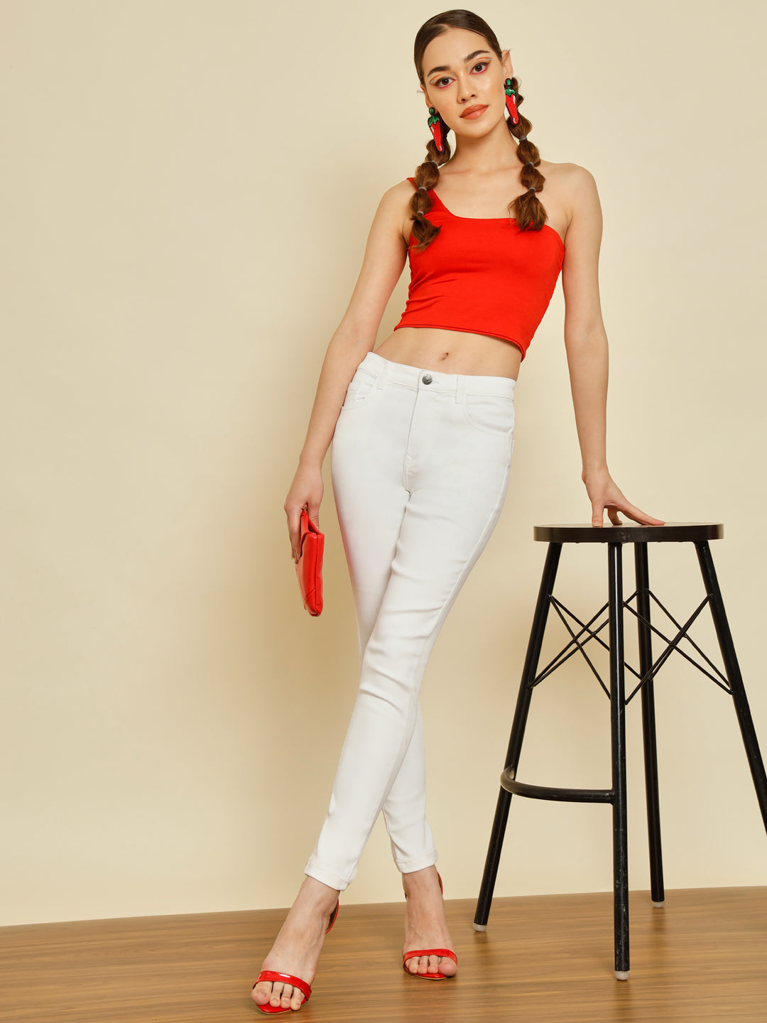 TANDUL  Women Regular Mid Rise White Jeans