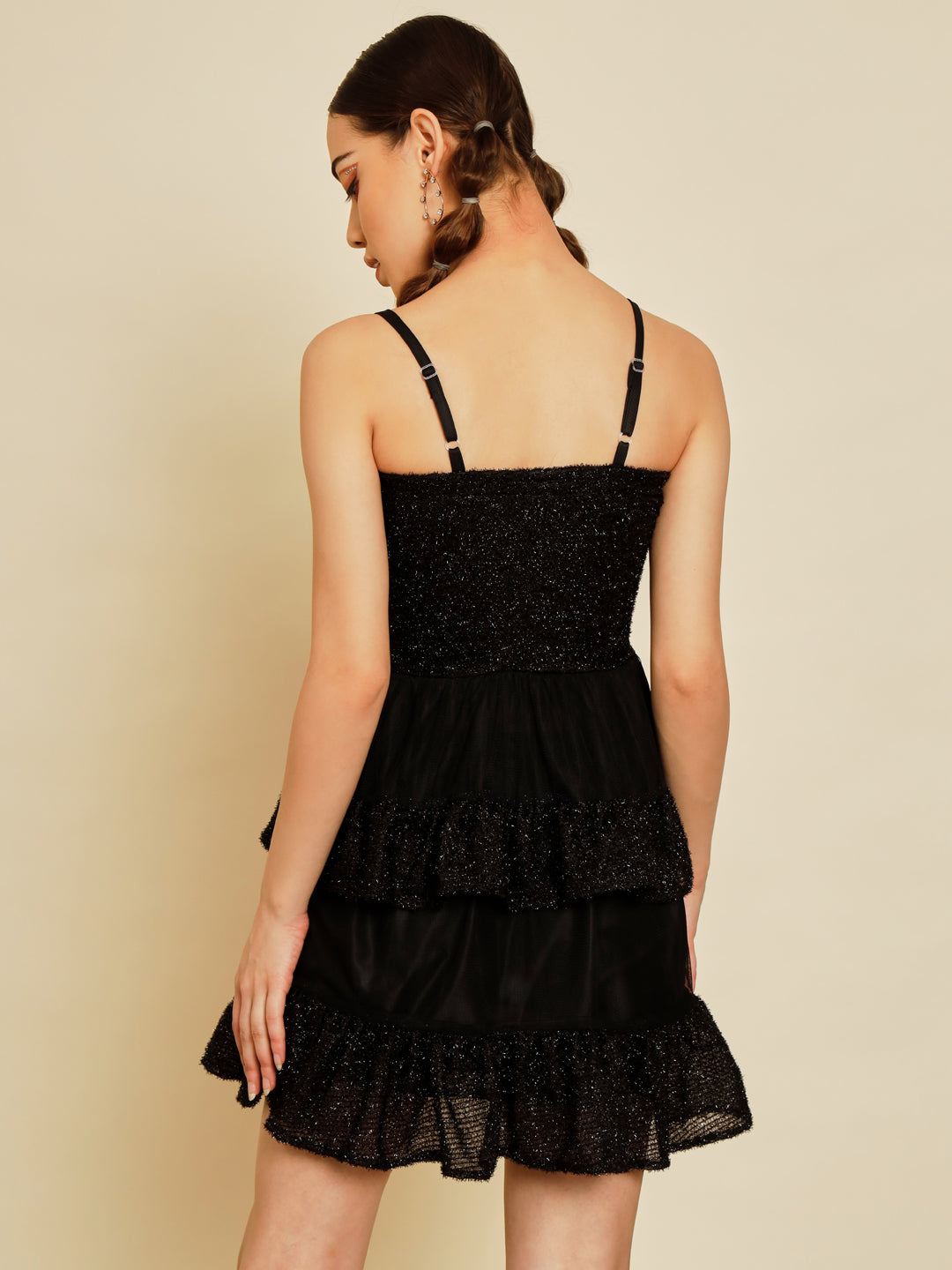 TANDUL Women A-line Black Dress