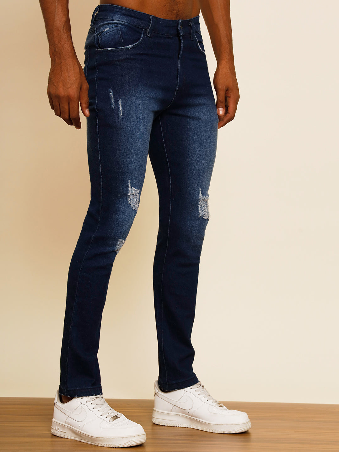 TANDUL MEN Regular Mid Rise Blue Jeans