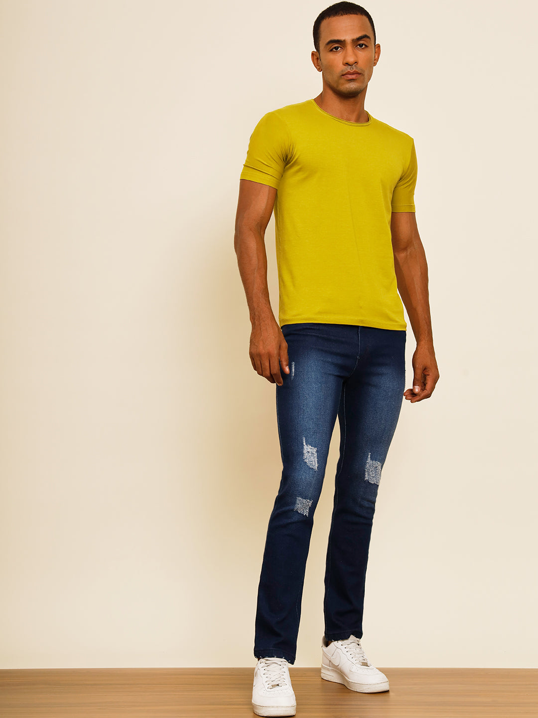 TANDUL MEN Regular Mid Rise Blue Jeans
